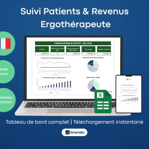 Fichier Ergothérapeute Excel | Patients, suivis & facturation automatique
