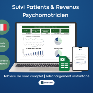 Fichier Psychomotricien Excel | Patients, suivis & facturation automatique