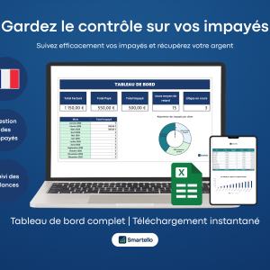 Fichier Gestion des Impayés Excel | Suivi factures et paiements